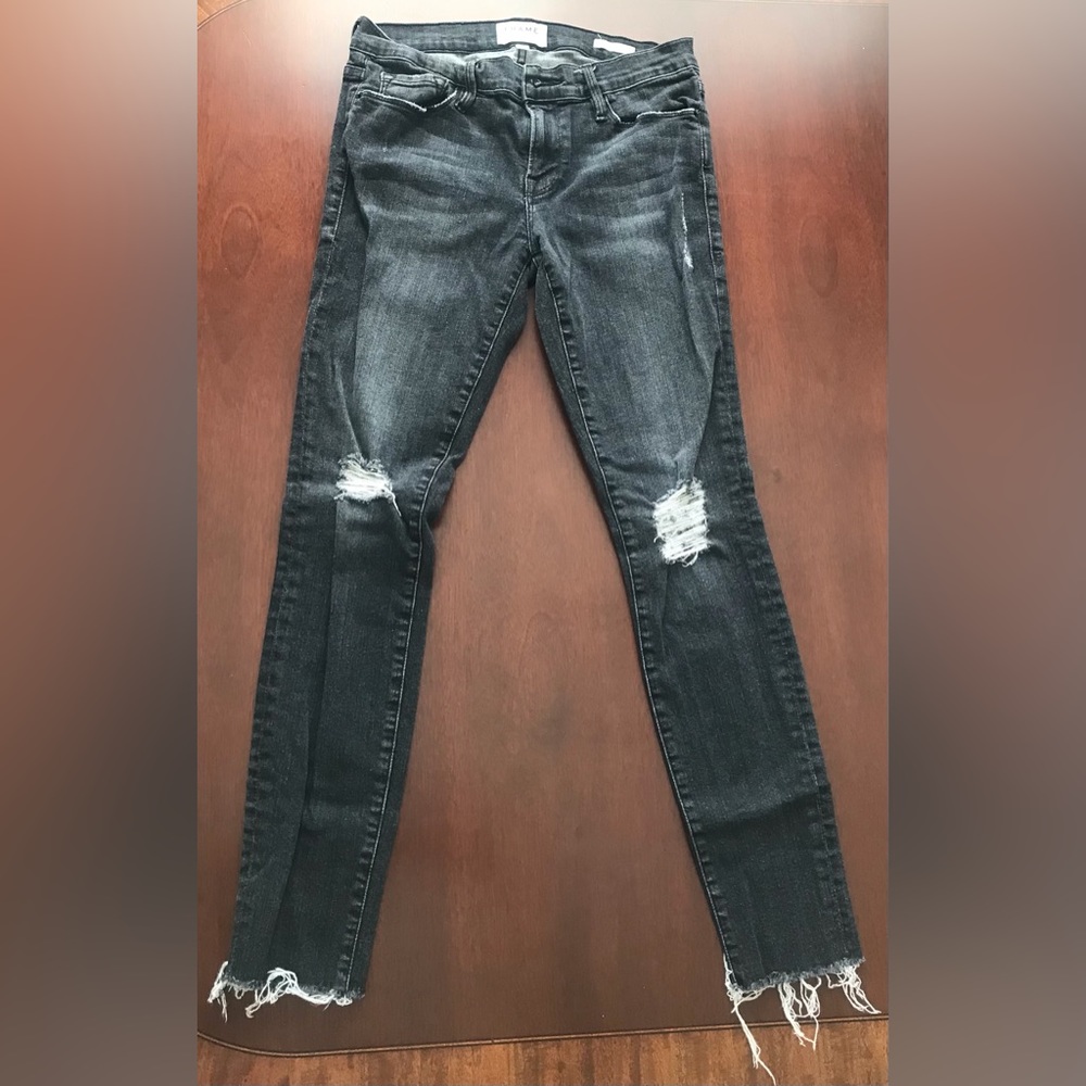 Frame Denim Skinny Distressed Jeans Size 28